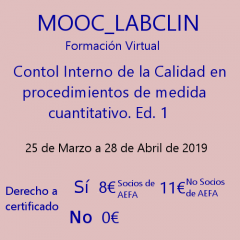 MOOC_LABCLIN_#05. Ed 1. Control interno de la calidad en procedimiento de medida cuantitativo
