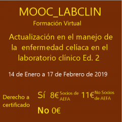 MOOC_LABCLIN_#01. Ed 2. Actualización en el manejo de la enfermedad celíaca en el laboratorio clínico