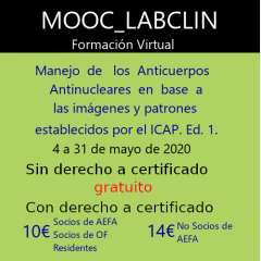 MOOC-LABCLIN-11-Ed-1-MANEJO DE LOS ANTICUERPOS ANTINUCLEARES EN BASE A LAS IMÁGENES Y PATRONES ESTABLECIDOS POR EL ICAP.