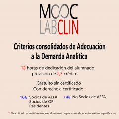 MOOC_LABCLIN_#14. Ed 1. Criterios consolidados de adecuación a la demanda analítica
