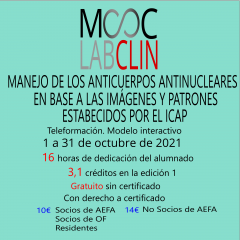 MOOC-LABCLIN-11-Ed-2-MANEJO DE LOS ANTICUERPOS ANTINUCLEARES EN BASE A LAS IMÁGENES Y PATRONES ESTABLECIDOS POR EL ICAP.