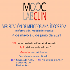MOOC-LABCLIN-12-Ed-2- VERIFICACIÓN DE MÉTODOS ANALÍTICOS CUANTITATIVOS.