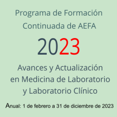Programa de Formación Continuada de AEFA 2023